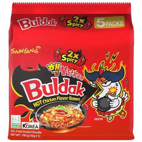 2x Spicy Buldak 5pk