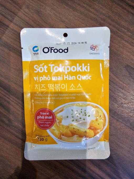 Tokpokki cheese sauce