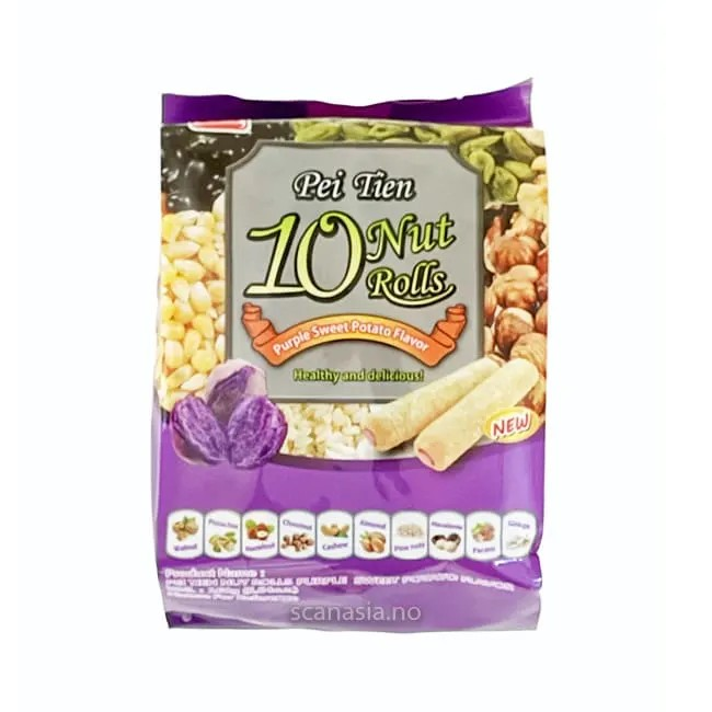 PEI TIEN 10 Nuts Roll-Purple Sweet Potato