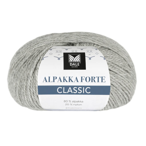 Alpakka Forte Classic - 504 Lys grå melert