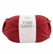 Tubegarn 7 mm, Mørk rød 1557