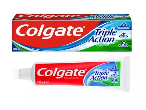 Colgate Toothpaste Triple Action 100ml x 12 - Ny Ankomst 16.10.25