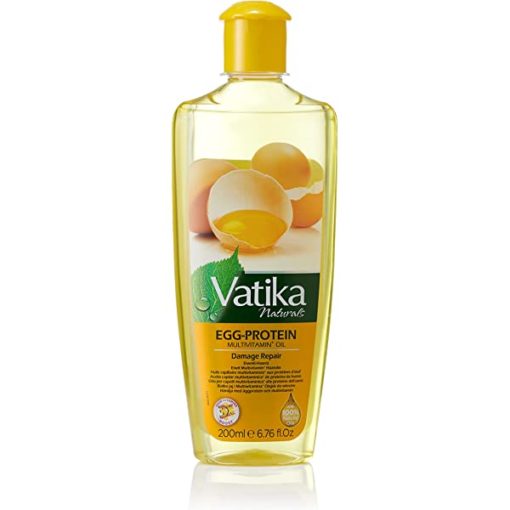 Vatika Hair Oil Egg Protein 200ml x 6 - Ny Ankomst 02.05.25
