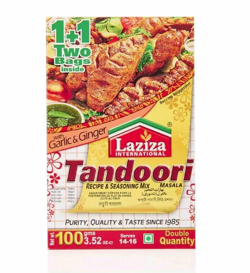 Laziza Tandoori/BBQ. Masala 100g x 6 - Ny Ankomst 21.05.25