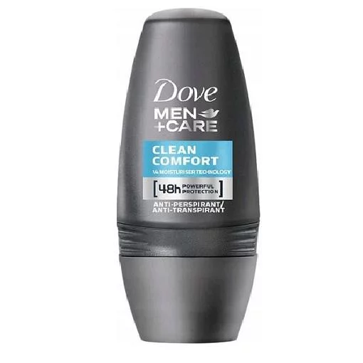 Dove Roll On Clean Comfort (Men) 50ml x 6 - Ny Ankomst 10.05