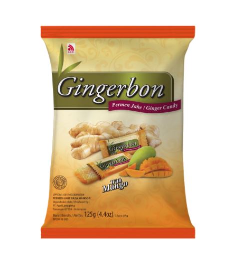 Gingerbon Ginger Candy Mango 125g x 20