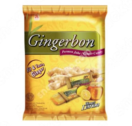 Gingerbon Ginger Candy Honey Lemon 125g x 20