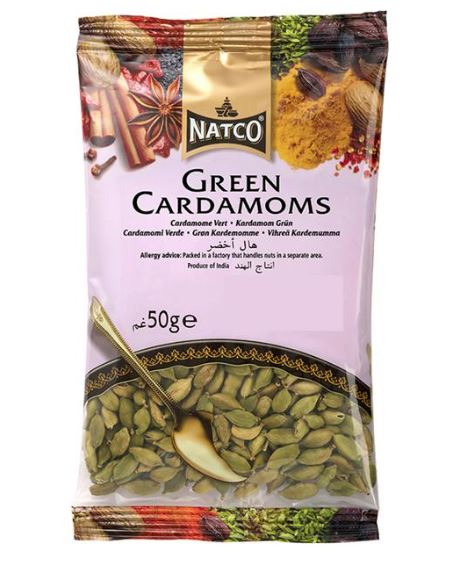 Natco Cardamoms Green 50g x 20- Tilbud