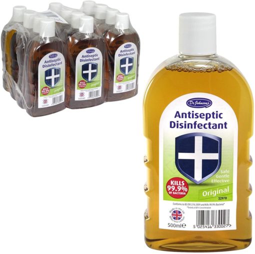 Dr. Johnsons Antiseptic Liquid 500ml x 12 - Ny Ankomst 25.07.24 - Lavpris