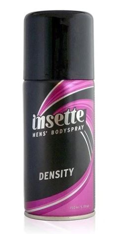 Insette Body Spray Density 165ml x 12- Ny Ankomst 18.04