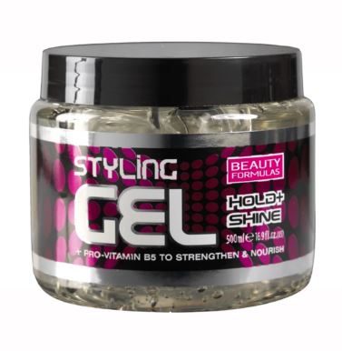 Beauty Formulas Styling Gel Hold 500ml x 12 - Ny Ankomst 20.08.24