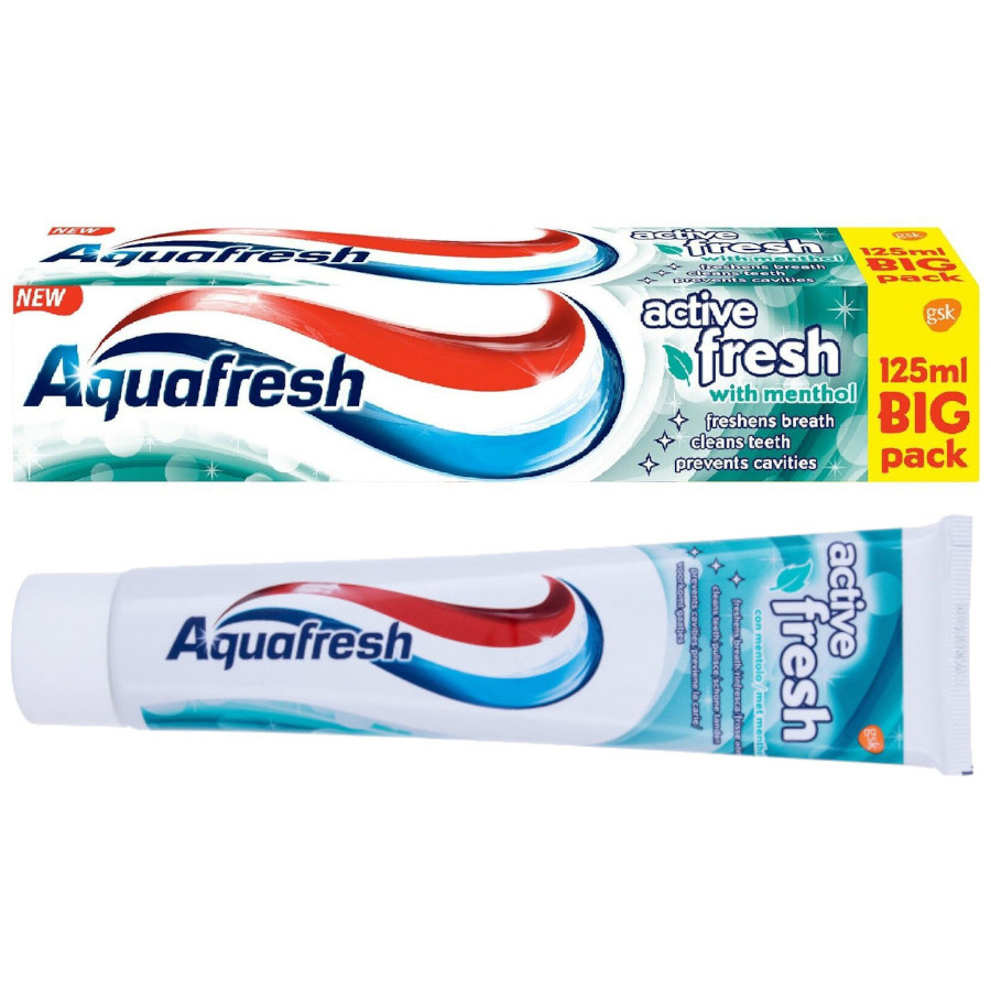 Aquafresh Toothpaste Active Fresh 125ml x 12