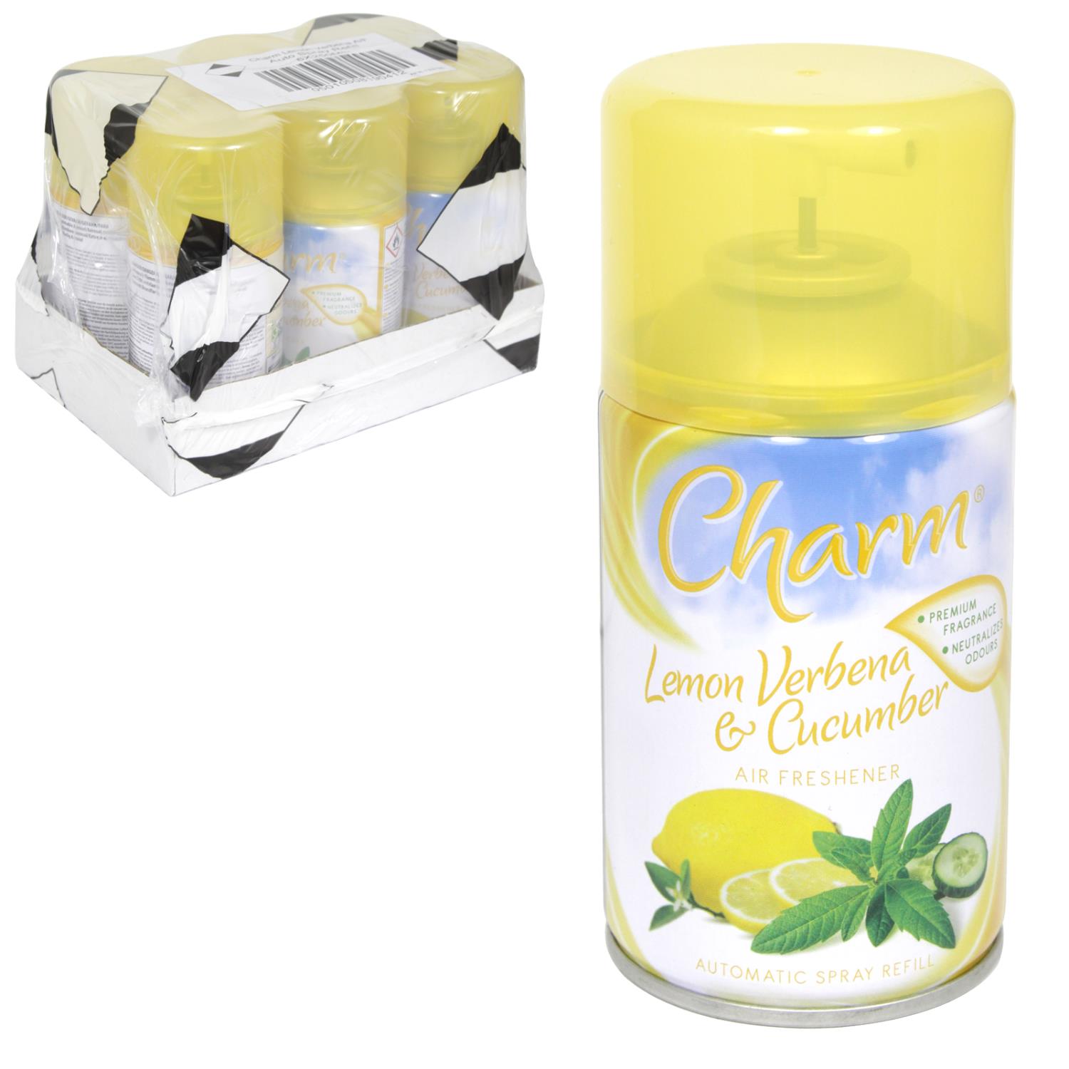 Charm Air Freshener Lemon 250g x 6