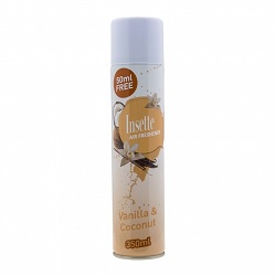 Insette Airfreshner Vanilla & Coco. 300ml x 12 - Ny Ankomst 18.04