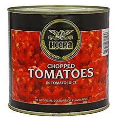 Heera Chopped Tomatoes 2,5kg x 6 - Ny Ankomst 14.06.25