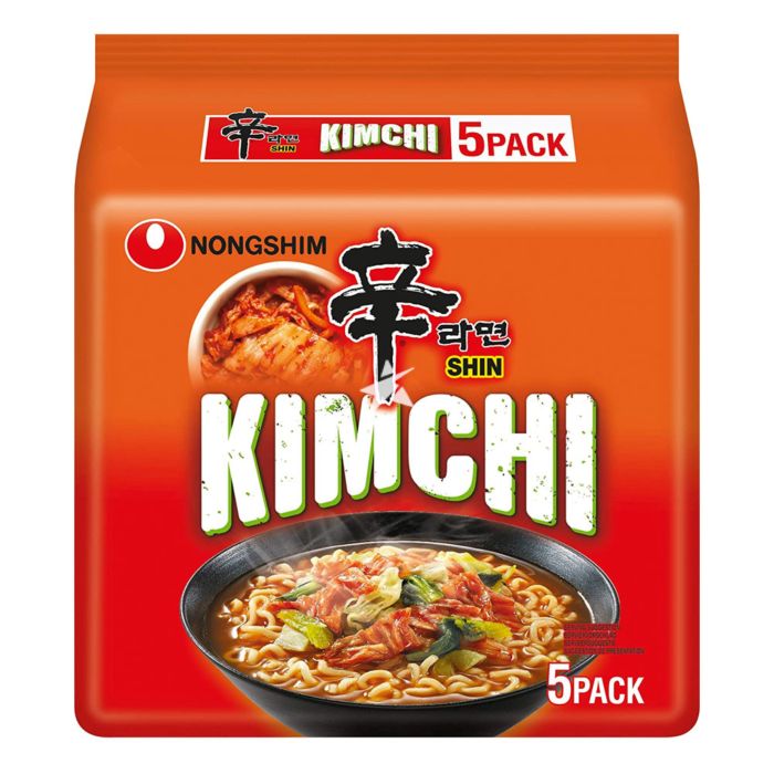 Nongshim Noodles Kimchi (Orange)120g x 5pk x 8