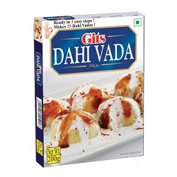 Gits Dahi Wada Mix 200g x 10 (Etikett)- Ny Ankomst 14.05.25