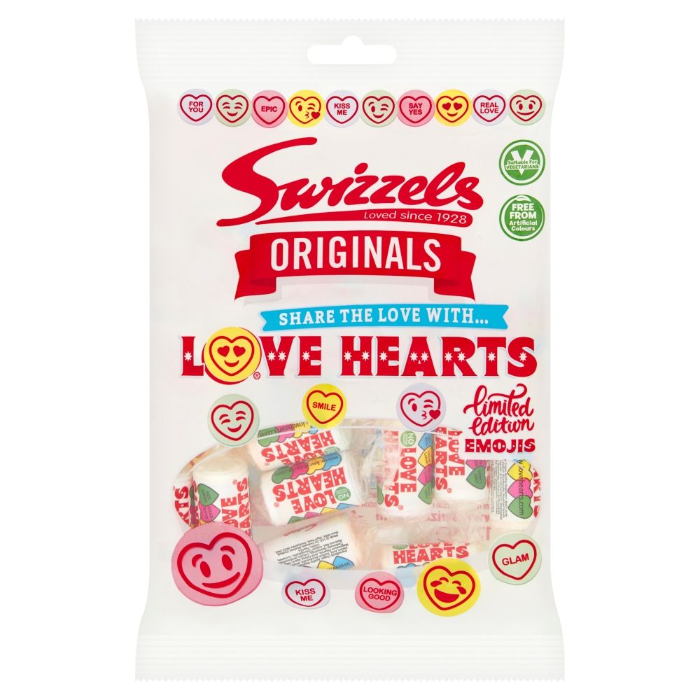 Swizzels Love Hearts Bags 170g x 12