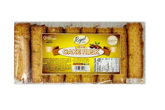 Regal Cake Rusk Almond 630g/21pcs x 9pk- lavpris