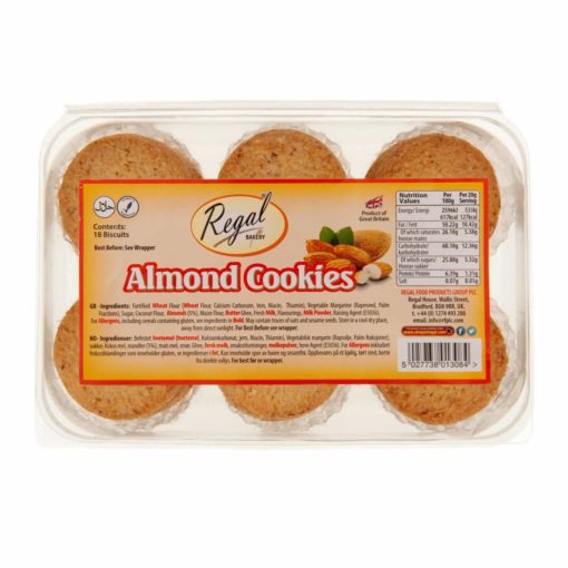 Regal Cookies Egg Free Almond  x 8 - Ny Ankomst 27.07.24