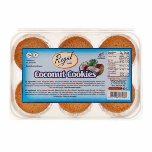 Regal Cookies Egg Free Coconut x 8 - Ny Ankomst 27.07.24