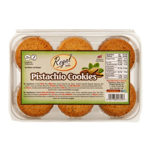 Regal Cookies Egg Free Pistachio x 8 - Ny Ankomst 27.07.24