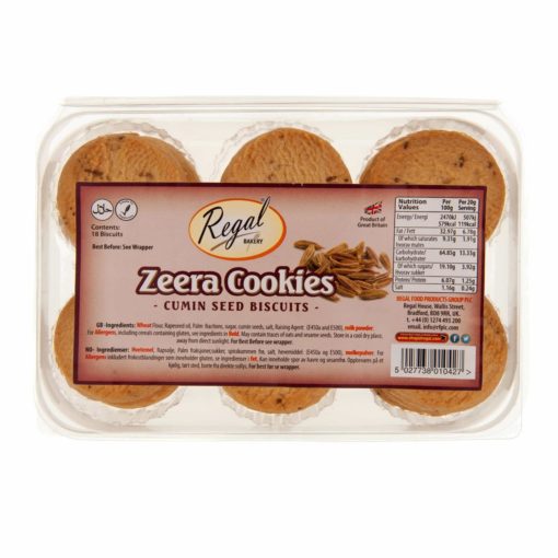 Regal Cookies Egg Free Zeera x 8 - Ny Ankomst 27.07.24