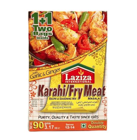 Laziza Karahi / Fry Gosht Masala 90g x 6!Ny Pris