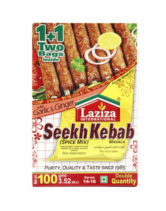 Laziza Seekh Kebab Masala 100g x 6!Ny Pris