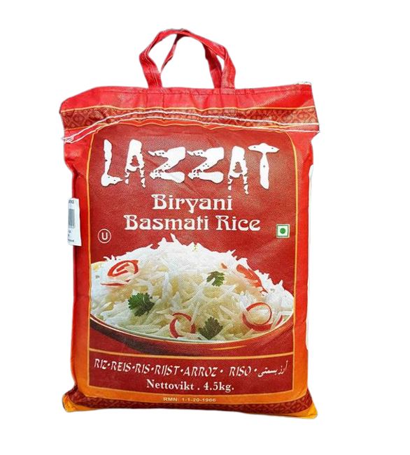 Lazzat Basmati (Biryani) Ris 5kg x 4 - Ny Ankomst 11.11