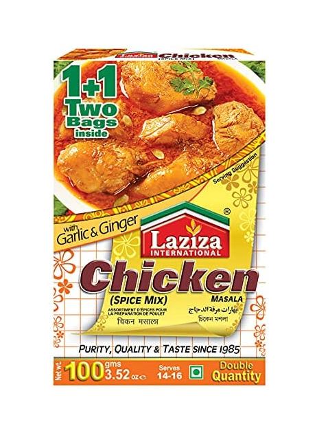 Laziza Chicken Masala 100g x 6 - Ny Ankomst 01.07.24