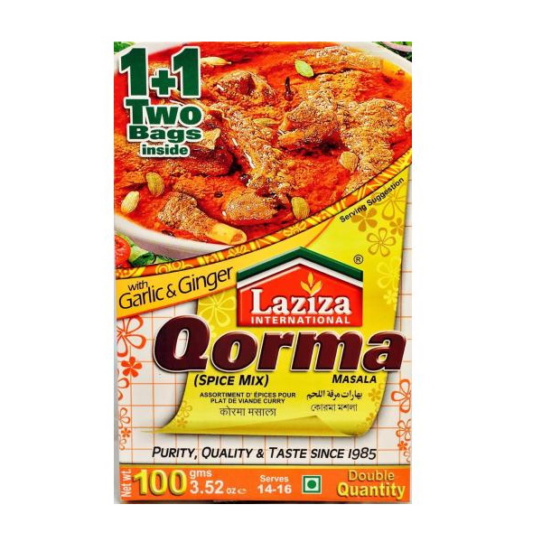 Laziza Qorma Masala 100g x 6 !Ny Pris