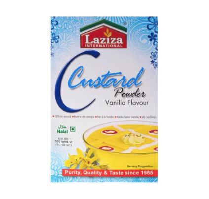 Laziza Custard Vanilla 300g x 6 - Ny Ankomst 01.07.24