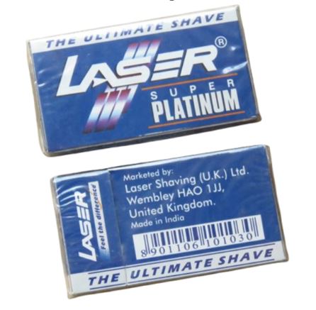 Laser Double Edge Blades 5stk x 20 -Ny Ankomst 25.08