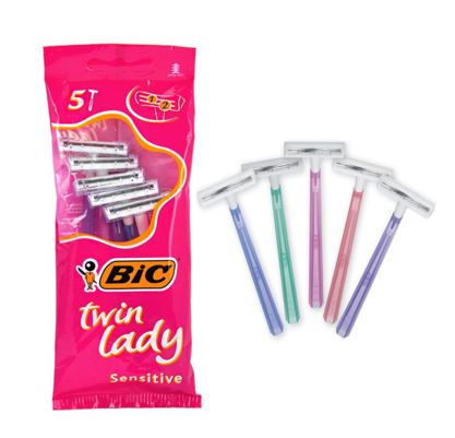 BIC Twin Lady Razors 5pk x 20 - Ny Ankomst 21.12.24
