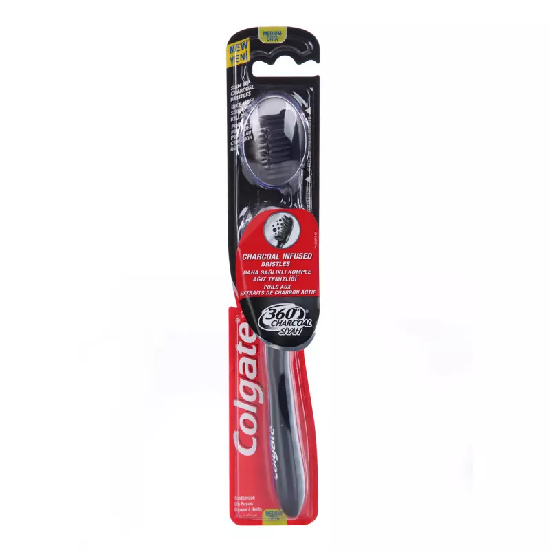 Colgate Toothbrush 360 Charcoal Black x 12pk