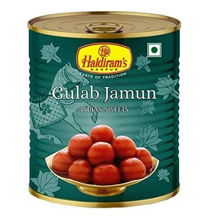 Haldiram Gulabjamun (Tin) 1kg x12 - Ny Ankomst 26.08.24