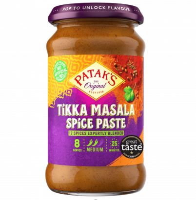 Pataks Tikka Masala Paste 283g x 6 - Ny Ankomst 08.08.24