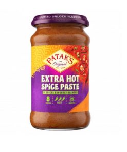 Pataks Extra Hot Curry Paste 283g x 6 - Ny Ankomst 08.08.24