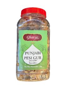 Ghar Se Pesi Gur (Jar) 1kg x 12- Tilbud - Ny Ankomst 17.02