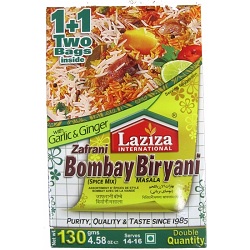 Laziza Zafrani Bombay Biryani Masala 130g x 6 - Ny Ankomst 21.05.25