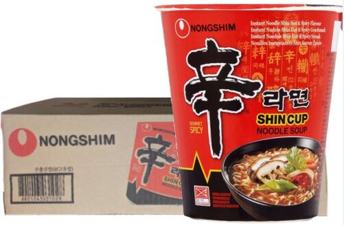 Nongshim Cup Noodles Shin 68g x 12