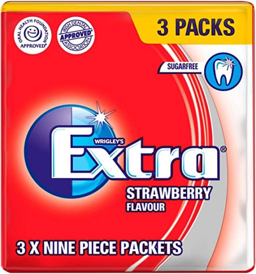 Extra Chewing Gum Strawberry 3pk x 20 - Ny Ankomst 21.08.24