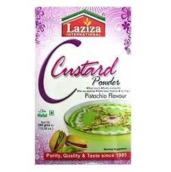 Laziza Custard Pistachio 300g x 6 - Ny Ankomst 21.05.25