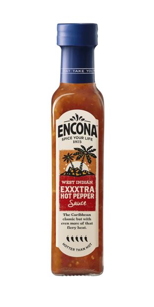 Encona Extra Hot Pepper Sauce 142ml x 6 (Husk E)