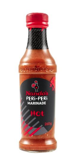 Nandos Marinade Hot 260g x 6 (Husk E) - Ny Ankomst 12.09.24