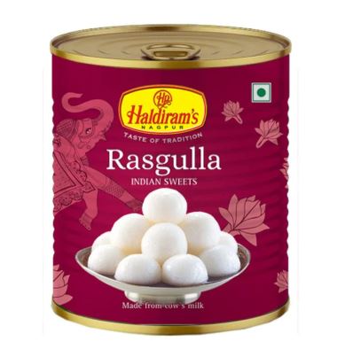 Haldiram Rasgulla (Tin) 1kg x 12