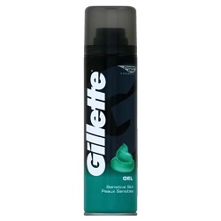 Gillette Shaving Gel Sensitive 200ml x 6- Ny Ankomst 26.09