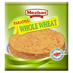 Mezban Paratha Whole Wheat 5stk x 24 - Ny Ankomst 28.05