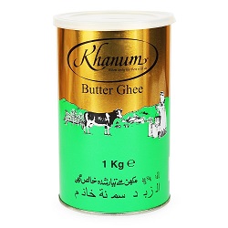Khanum Butter Ghee 1kg x 12 - Ny Ankomst 28.04.25 - LAVPRIS!